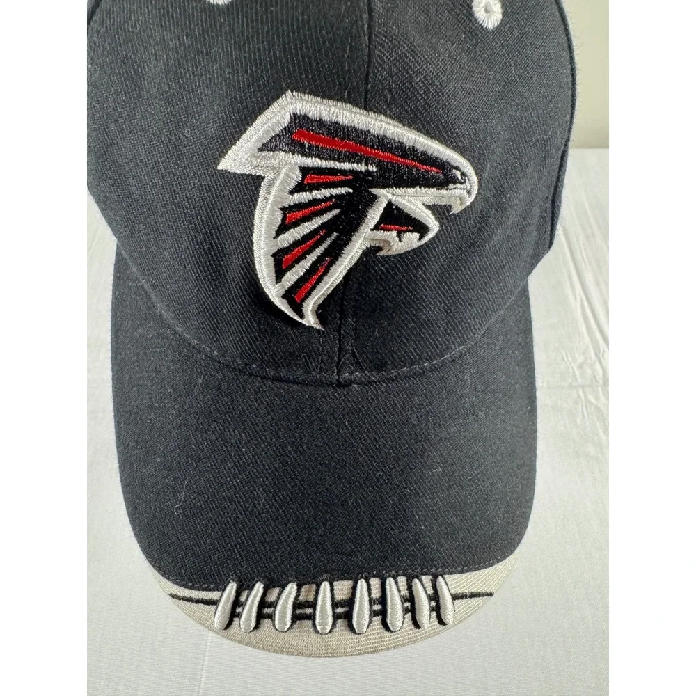Atlanta Falcons NFL Hat Black Adjustable Football Stitching Baseball Cap Mens